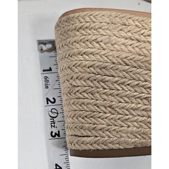 Soda Bertha Jute Chunky Platform Espadrille Mule Heeled Sandals Womens 8.5 - Picture 5 of 6